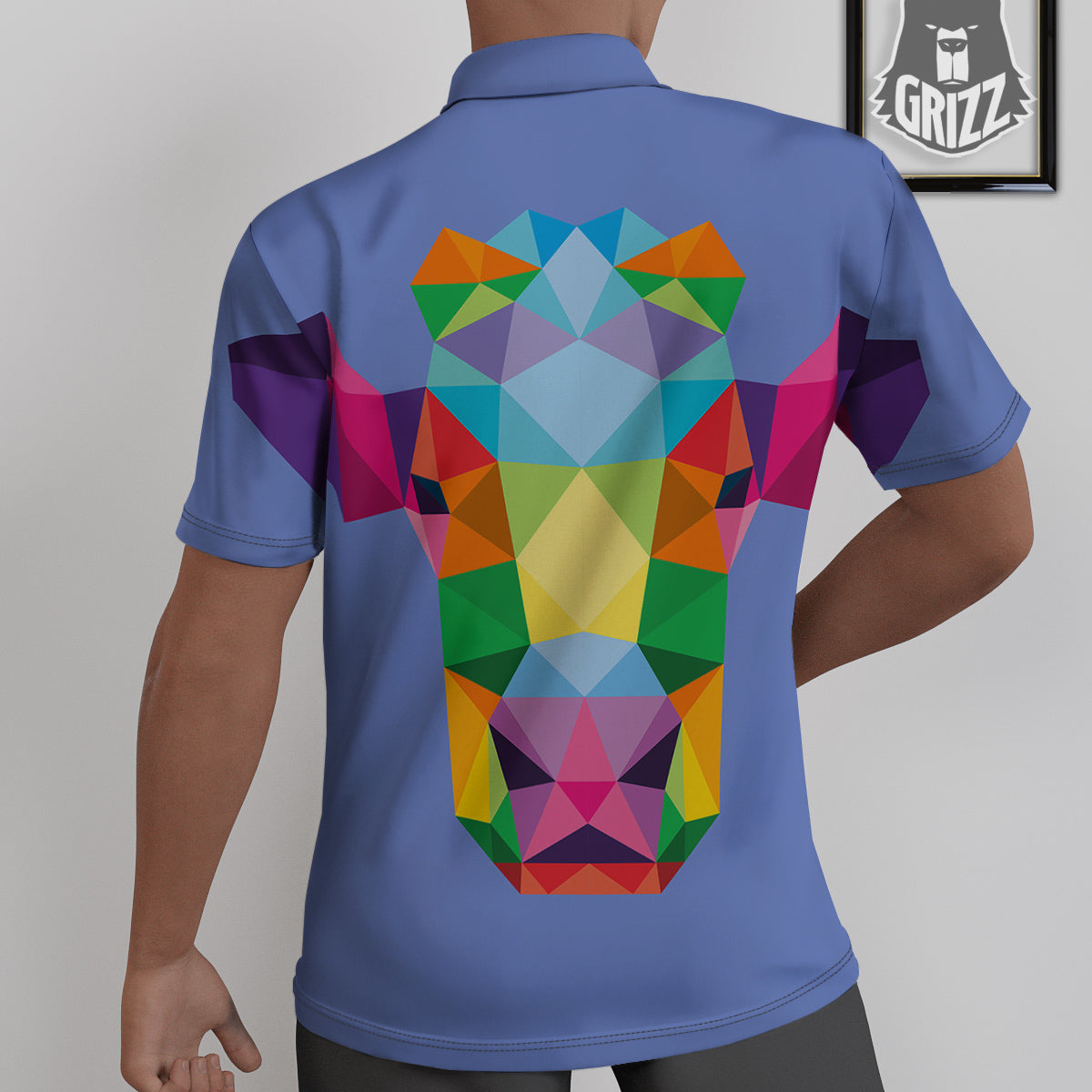 Cow Colorful Print Untucked Shirts-grizzshop