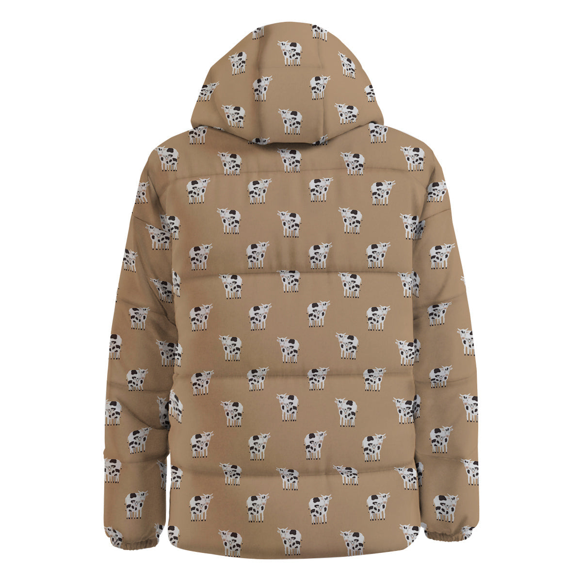 Cow Cute And Baby Cow Print Pattern Down Jacket-grizzshop