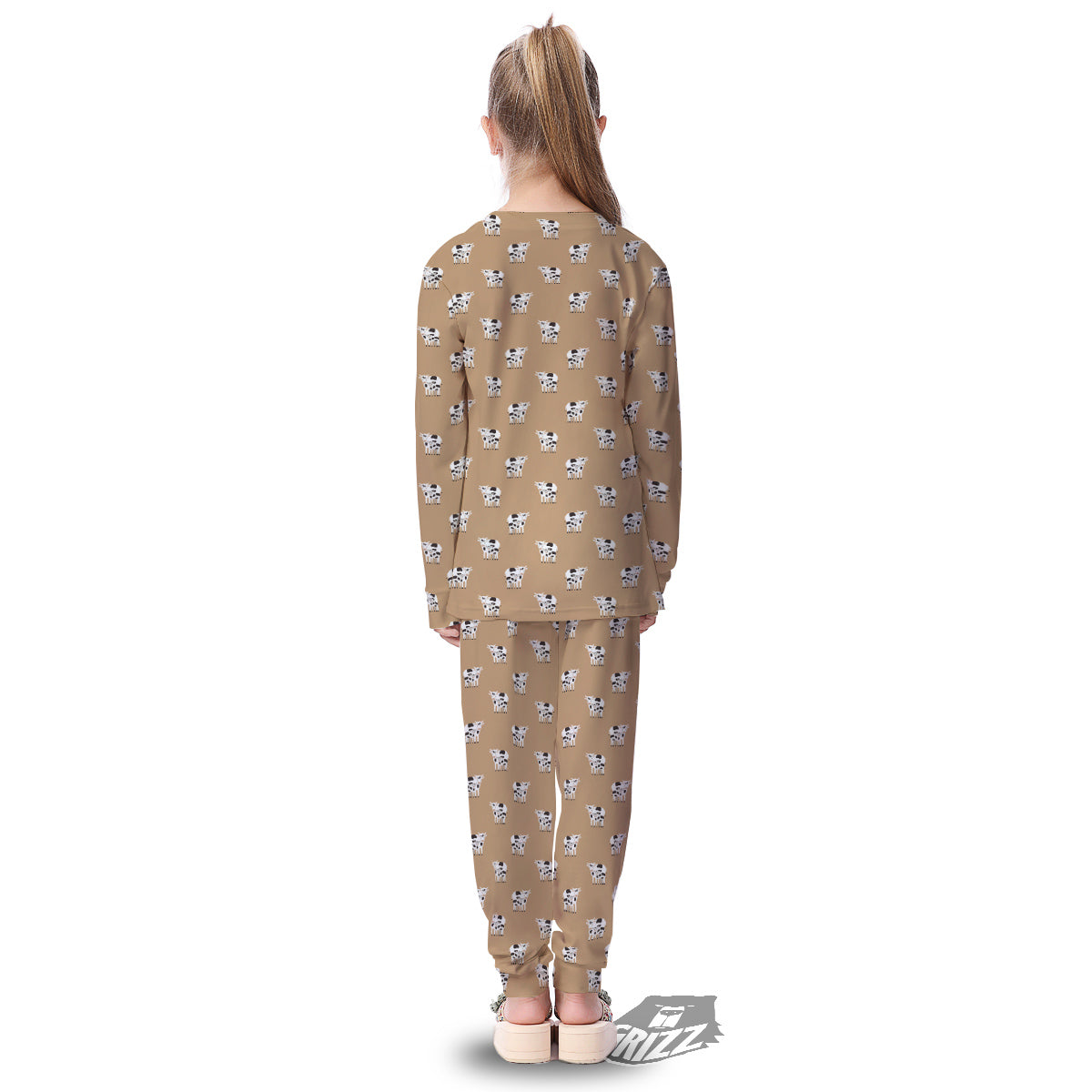Cow Cute And Baby Cow Print Pattern Kid's Pajamas-grizzshop