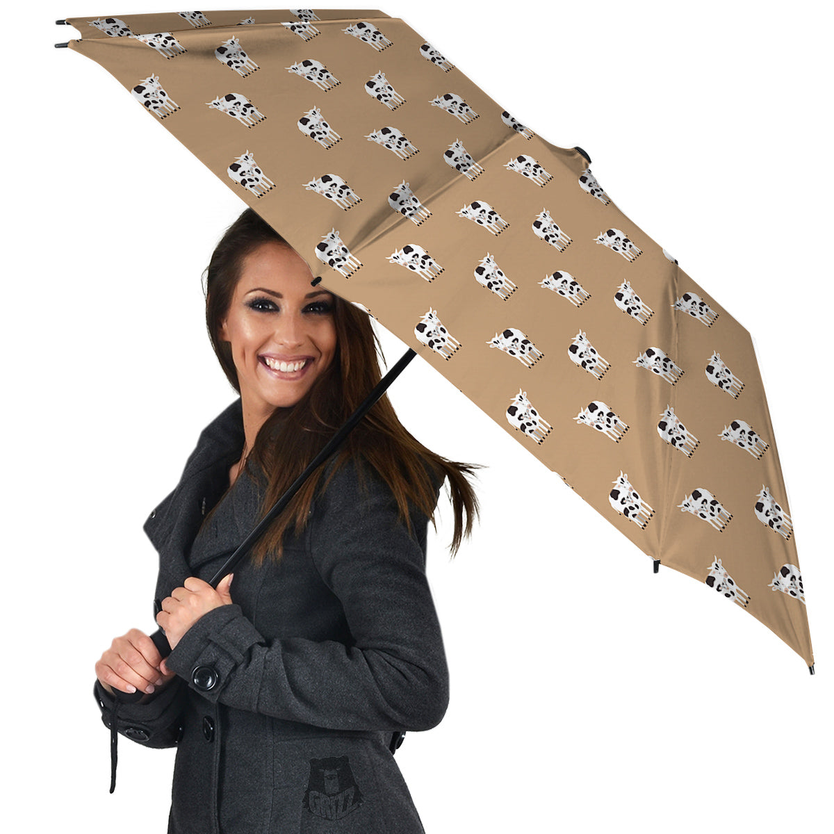 Cow Cute And Baby Cow Print Pattern Umbrella-grizzshop