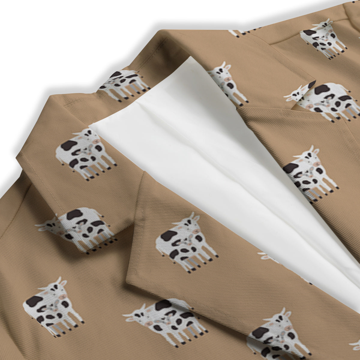 Cow Cute And Baby Cow Print Pattern Women's Blazer-grizzshop