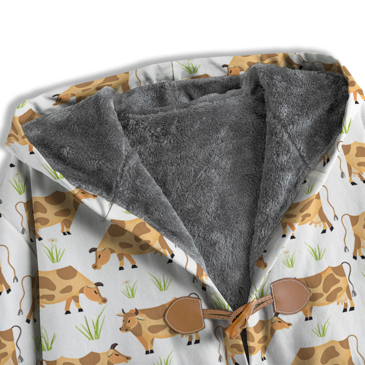 Cow Farm Cartoon Dairy Print Pattern Men's Windbreaker Jacket-grizzshop