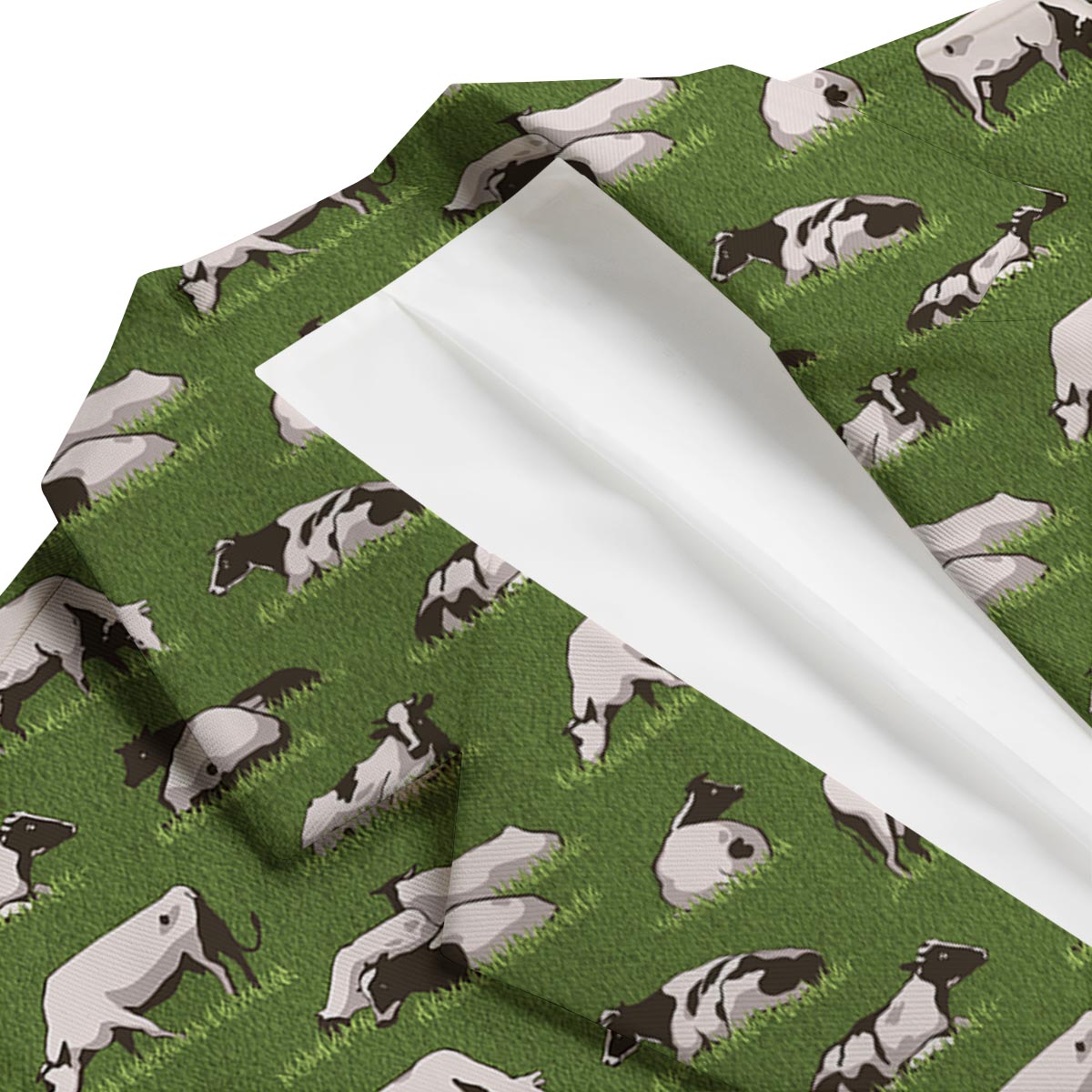 Cow Farm Pattern Print Men's Blazer-grizzshop
