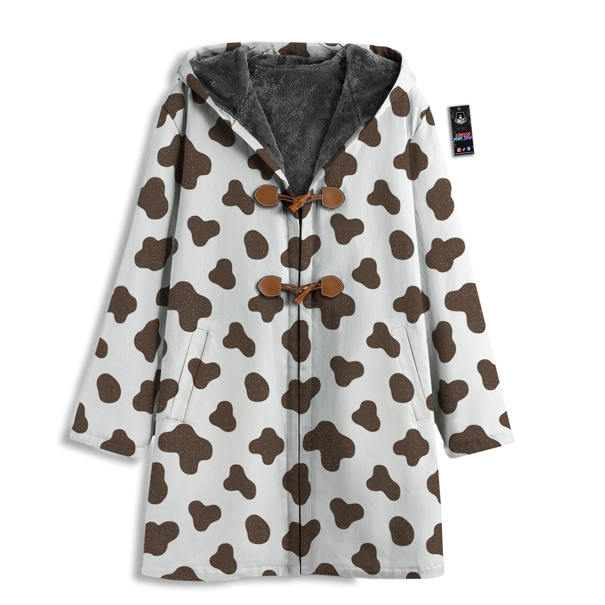 Cow Milk And Chocolate Print Men's Windbreaker Jacket-grizzshop