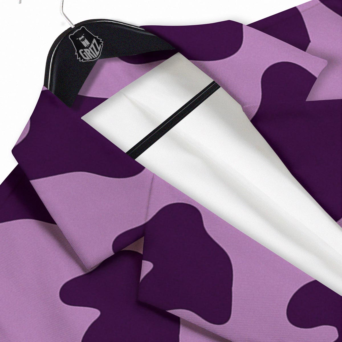 Cow Purple Print Pattern Men's Sport Coat-grizzshop