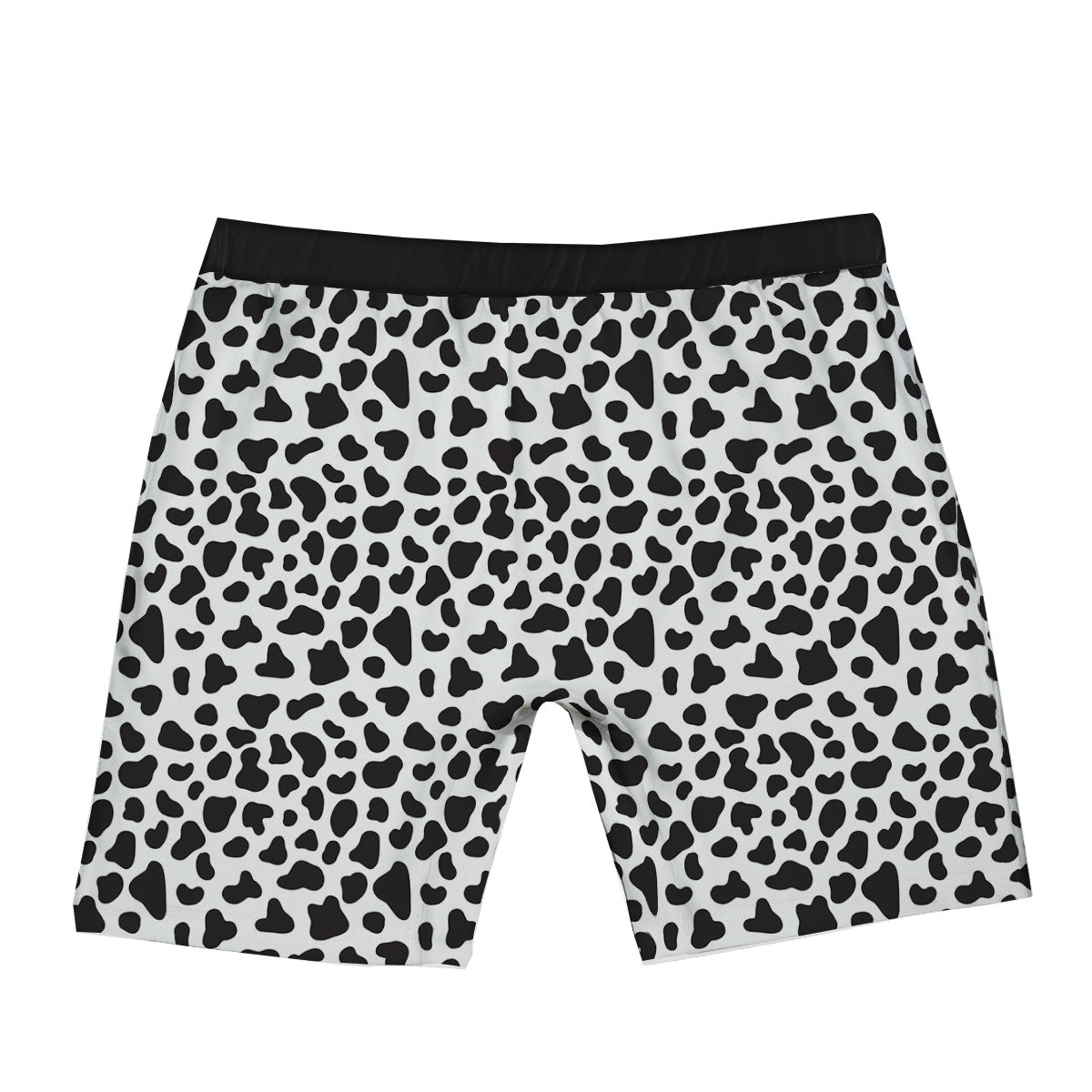 Cow White And Black Print Boxer Briefs-grizzshop