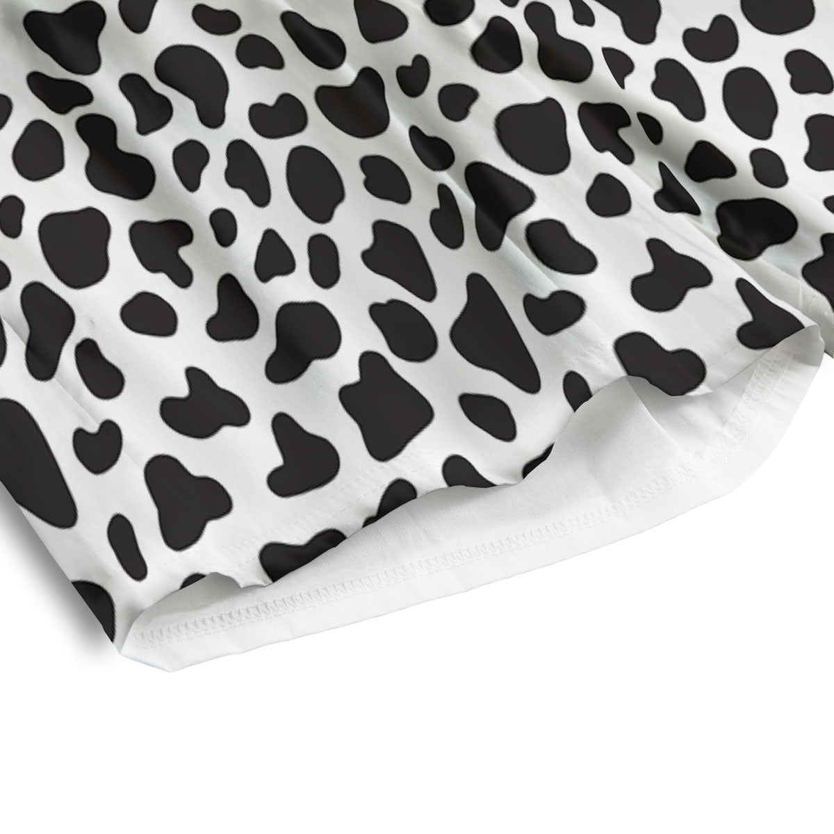 Cow White And Black Print Men's Athletic Shorts