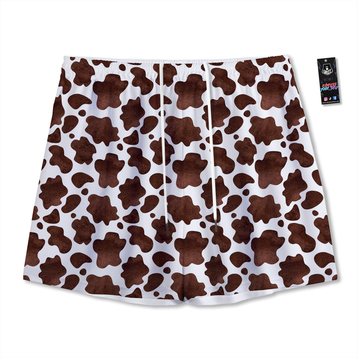 Dream Catcher Floral Print Pattern Mesh Shorts