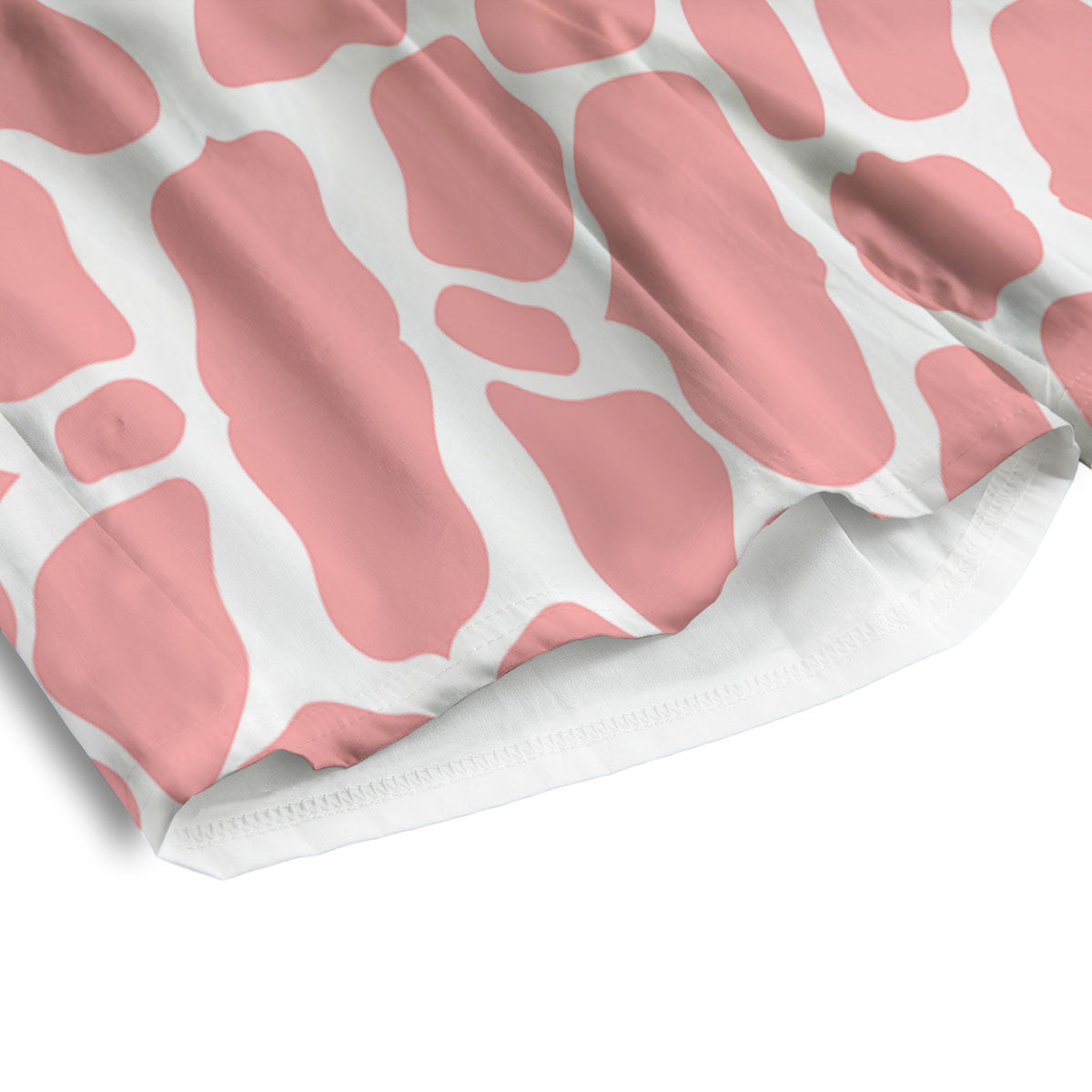 Cow White And Pink Print Men's Athletic Shorts