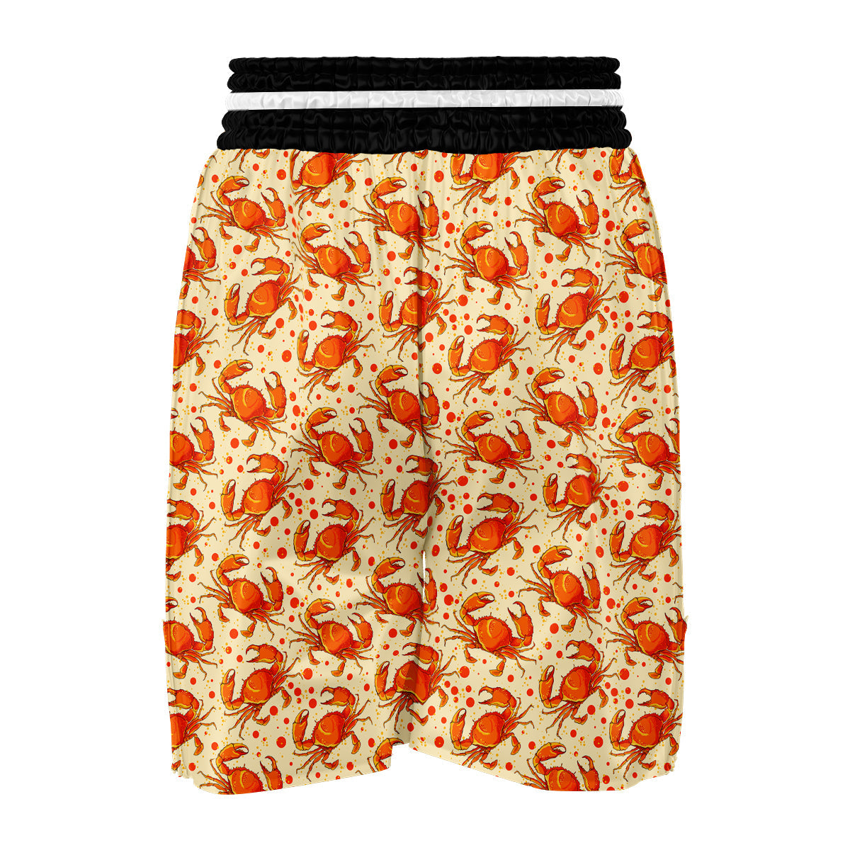 Crab Print Pattern Boxing Shorts-grizzshop