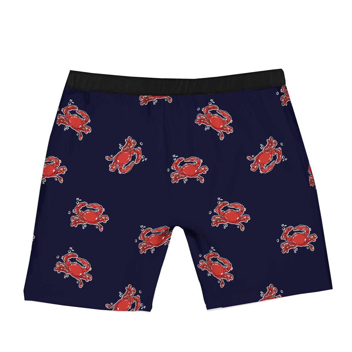 Crab Red Print Pattern Boxer Briefs-grizzshop