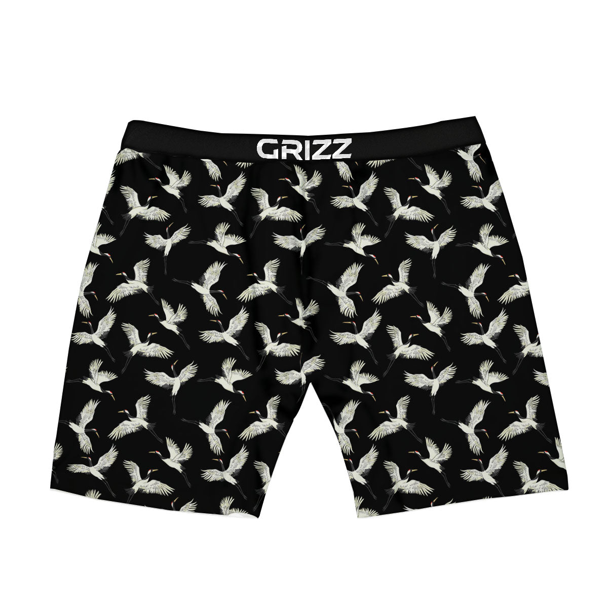 Crane Bird Flying Print Pattern Boxer Briefs-grizzshop