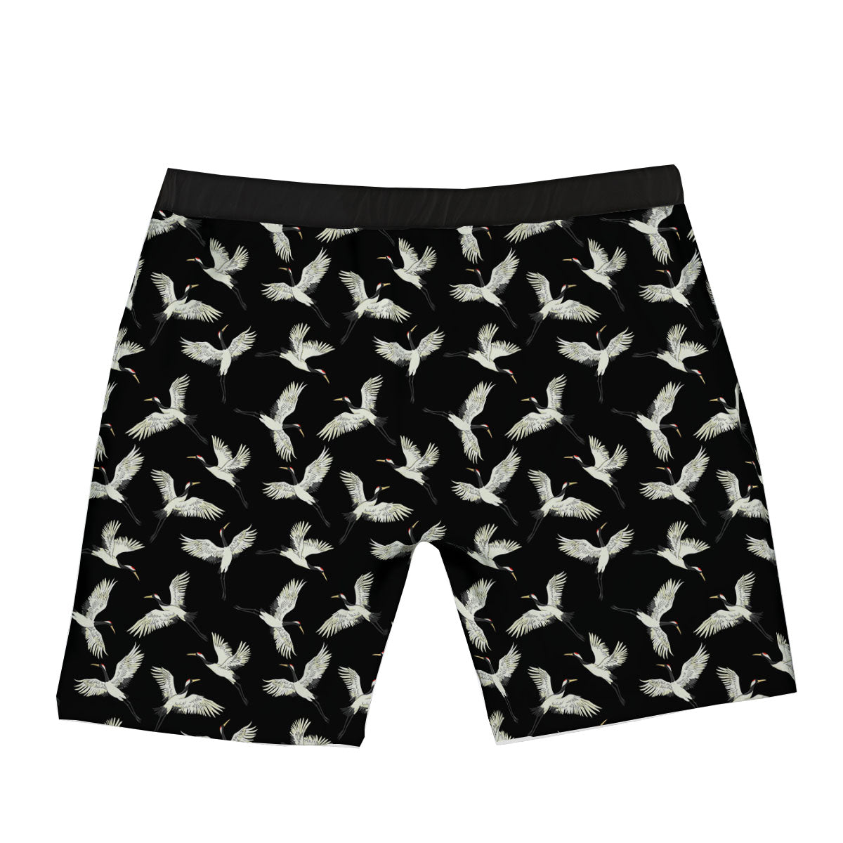 Crane Bird Flying Print Pattern Boxer Briefs-grizzshop