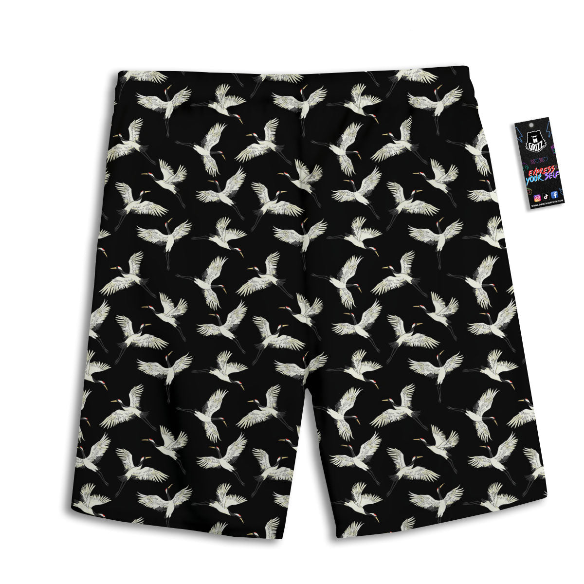 Chicken Hand Drawn Print Pattern Men's Athletic Shorts
