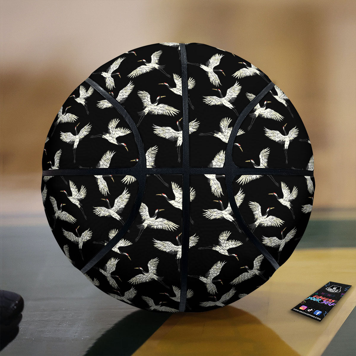 Chicken Hand Drawn Print Pattern Basketball