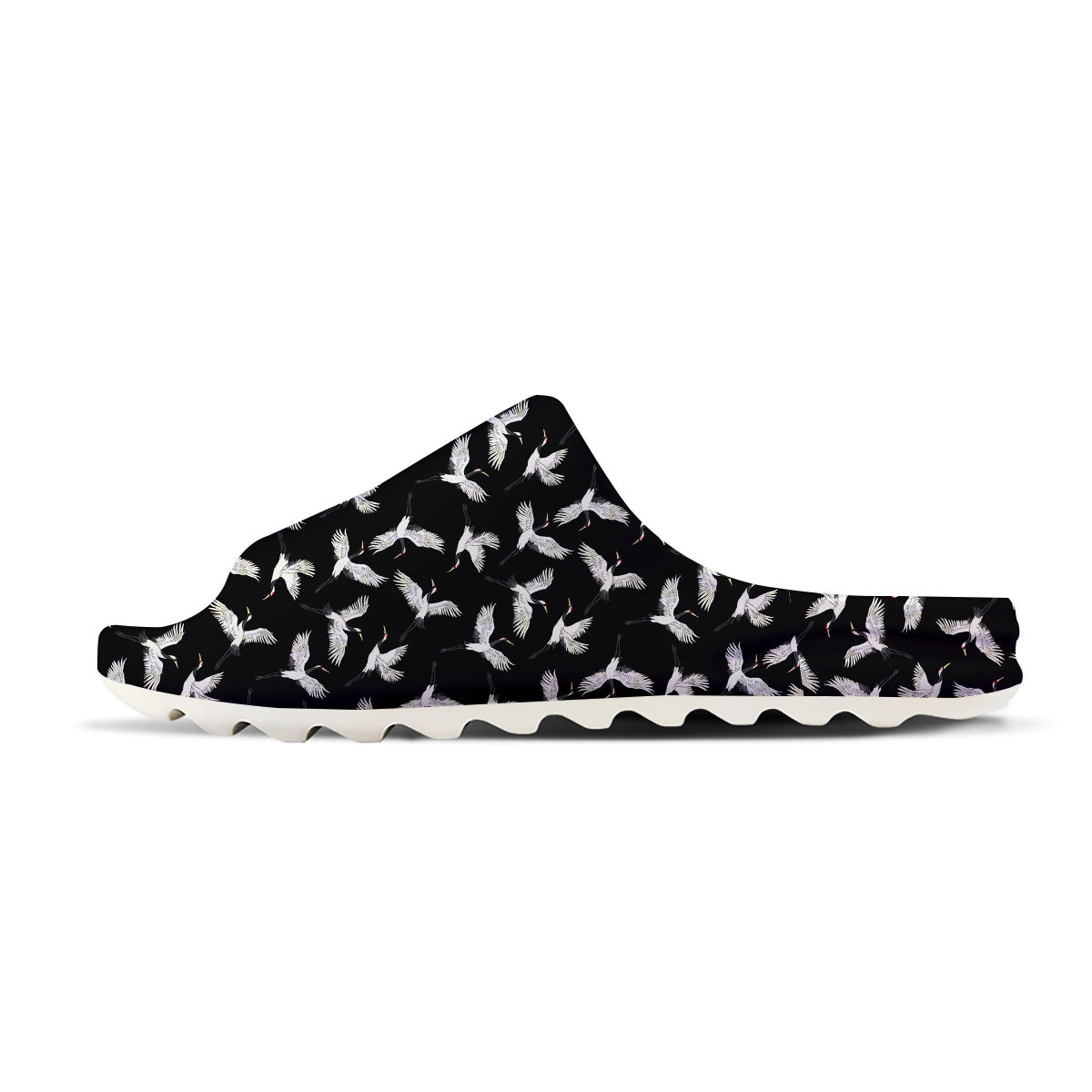 Crane Bird Flying Print Pattern Sandals-grizzshop