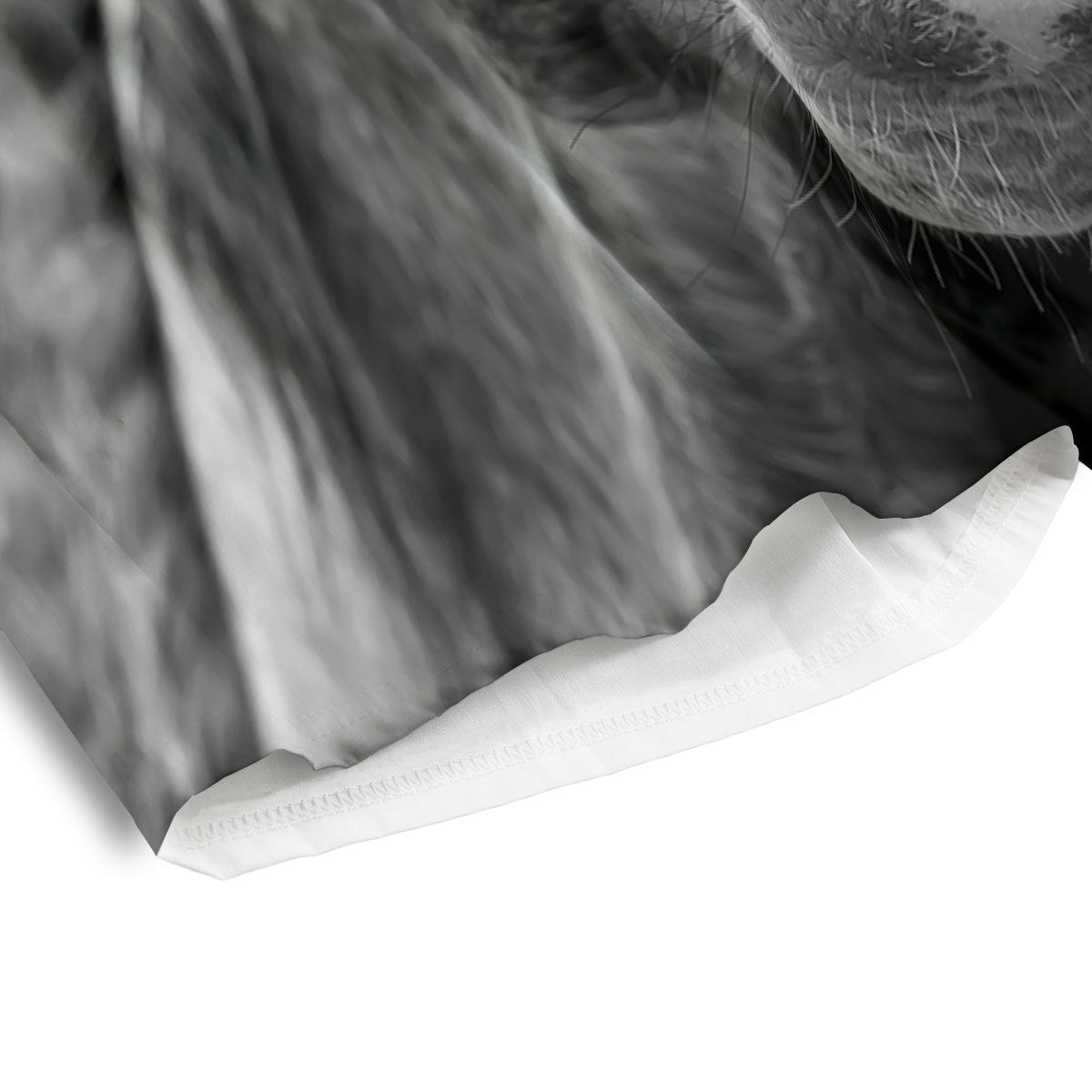 Crazy Donkey White And Black Print Men's Athletic Shorts