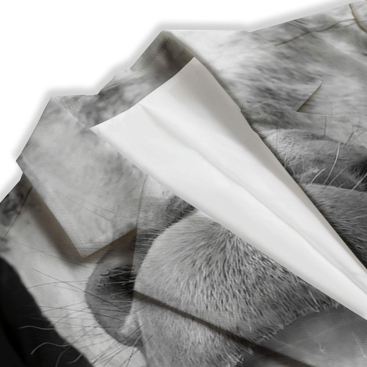 Crazy Donkey White And Black Print Women's Blazer-grizzshop
