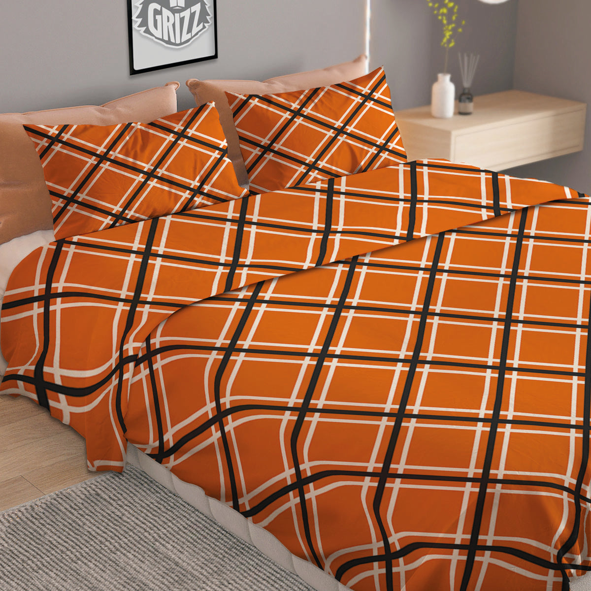 Cross Halloween Print Pattern Duvet Cover Bedding Set