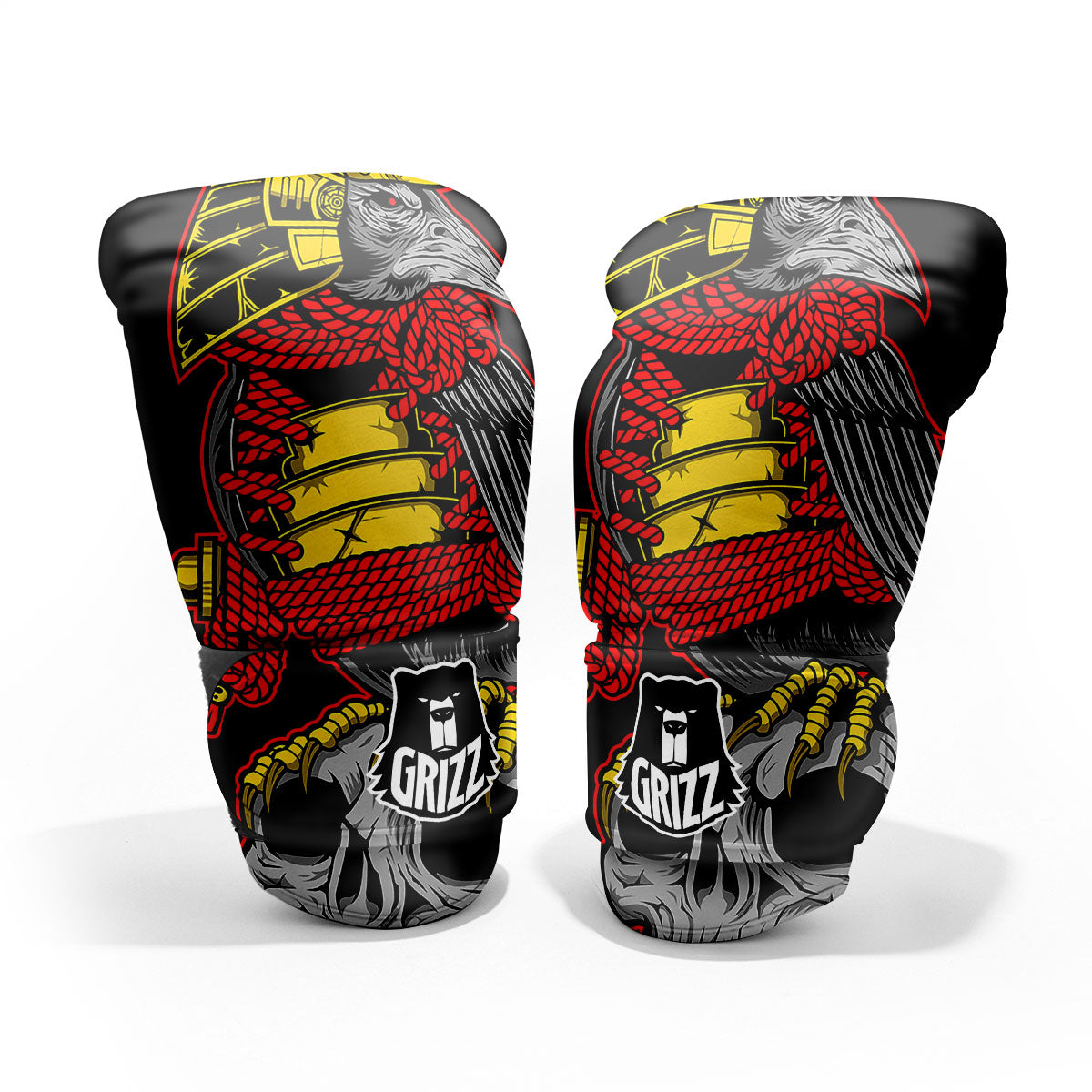 Crow And Samurai Print Pro Boxing Glove