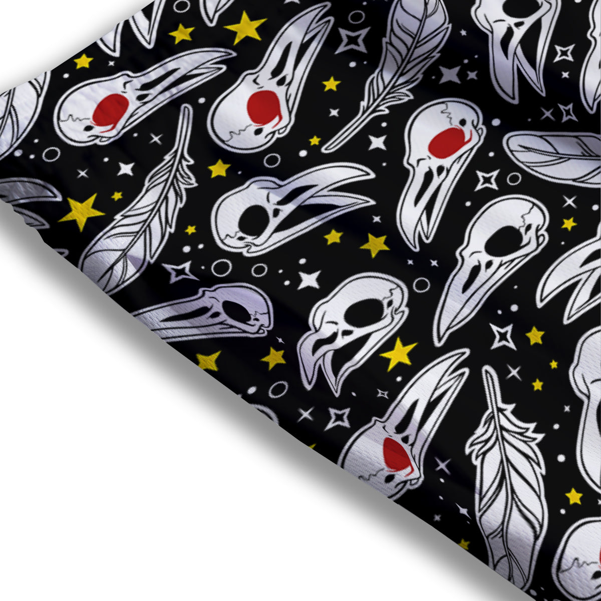 Evil Vampire Halloween Print Mesh Shorts