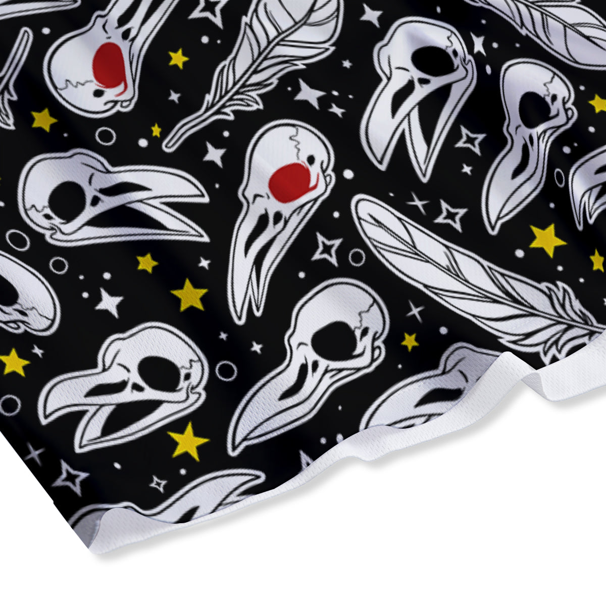 Evil Vampire Halloween Print Mesh Shorts