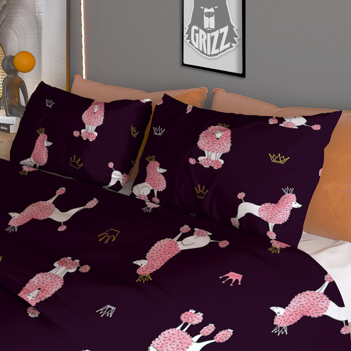 Coconut Tree Vintage Print Pattern Duvet Cover Bedding Set