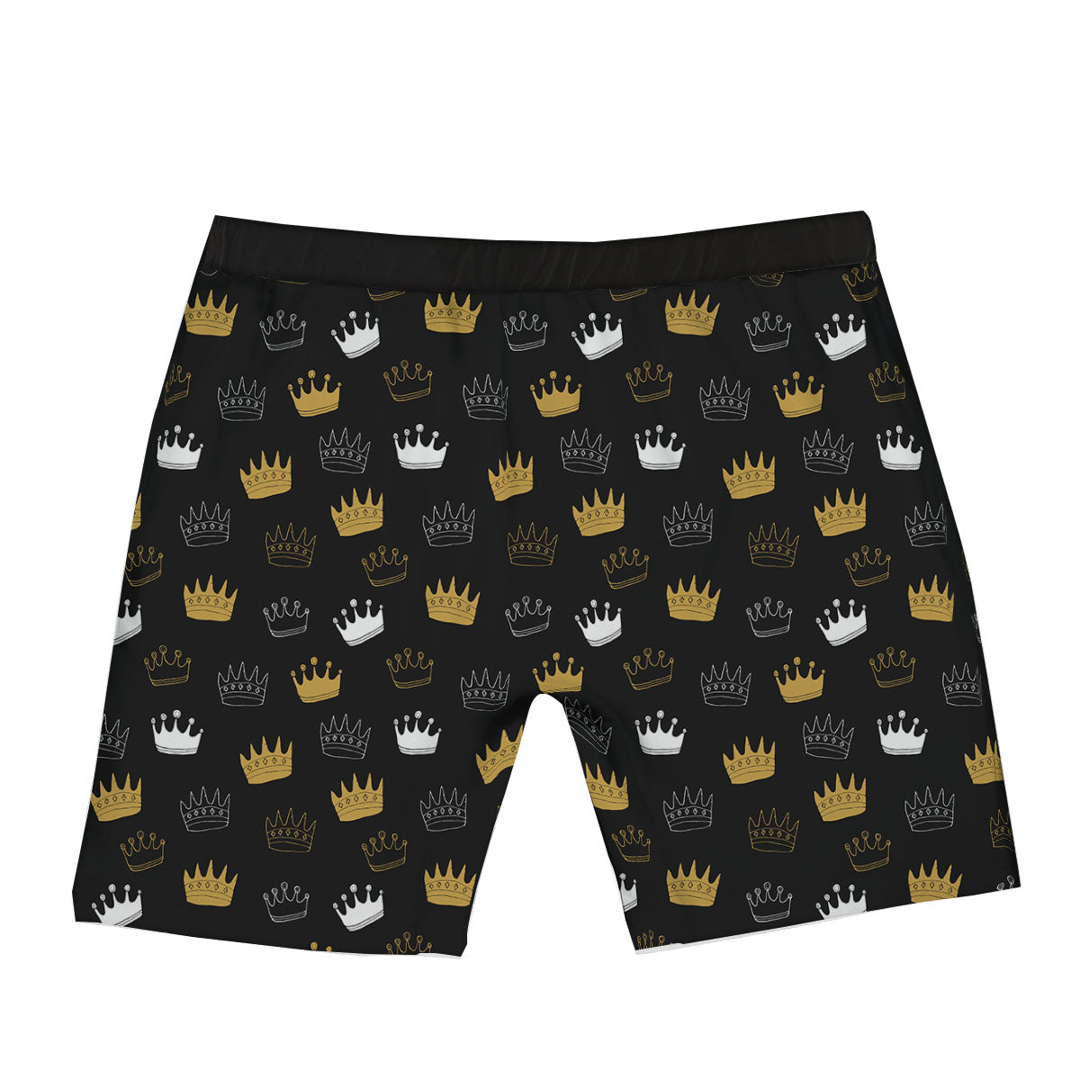 Crown Doodle Print Pattern Boxer Briefs-grizzshop