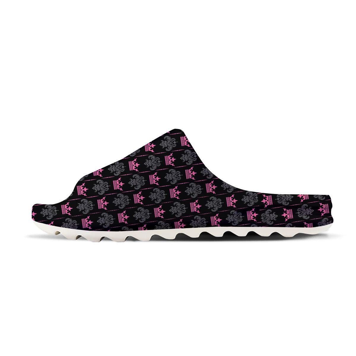 Crown Pink Print Pattern Sandals-grizzshop