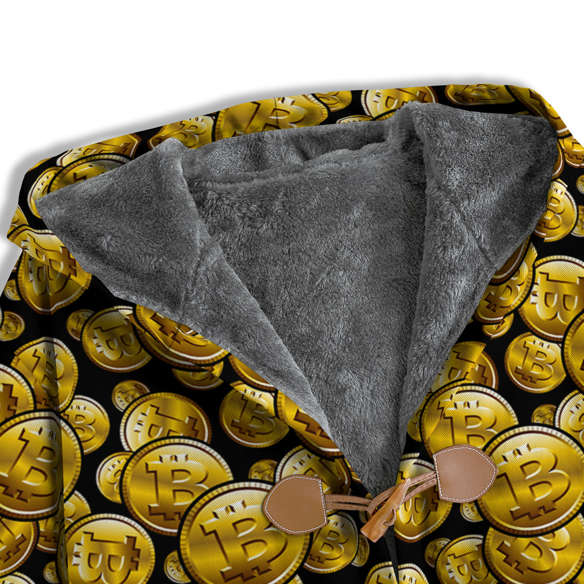 Crypto Bitcoin Print Pattern Men's Windbreaker Jacket-grizzshop