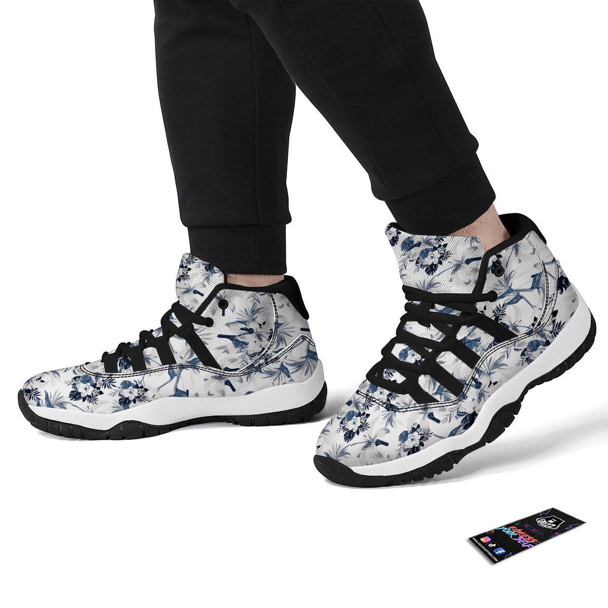 Cubic Beer Mugs On Blue Print Pattern Black Bball Shoes-grizzshop