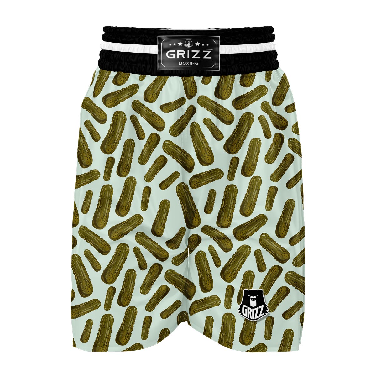 Cucumber Pickle Print Pattern Boxing Shorts-grizzshop