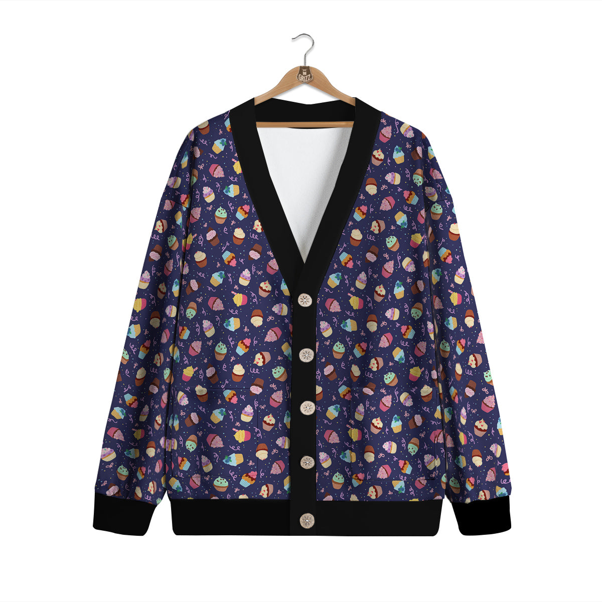 Cupcake Cute Print Pattern Cardigan-grizzshop