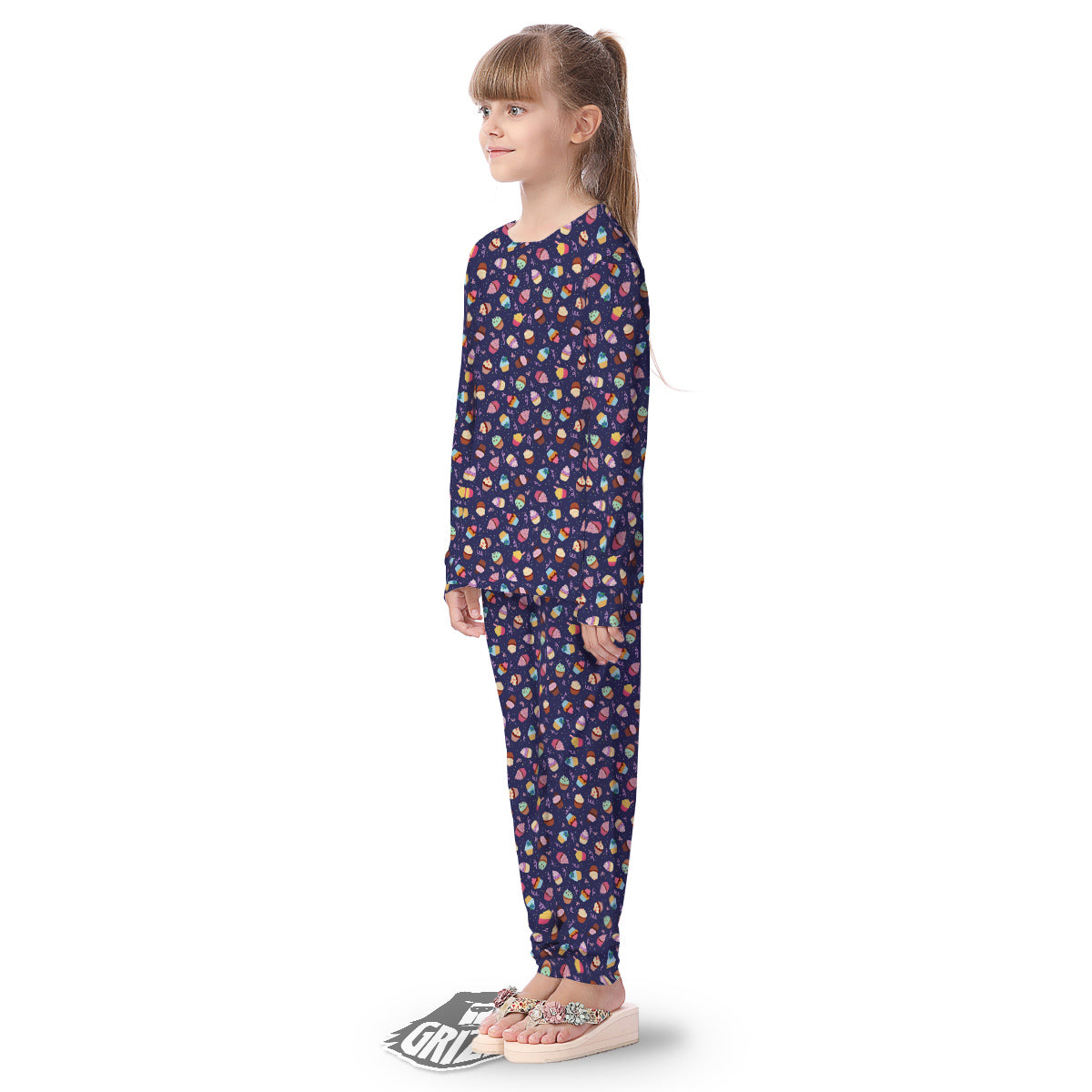 Cupcake Cute Print Pattern Kid's Pajamas-grizzshop