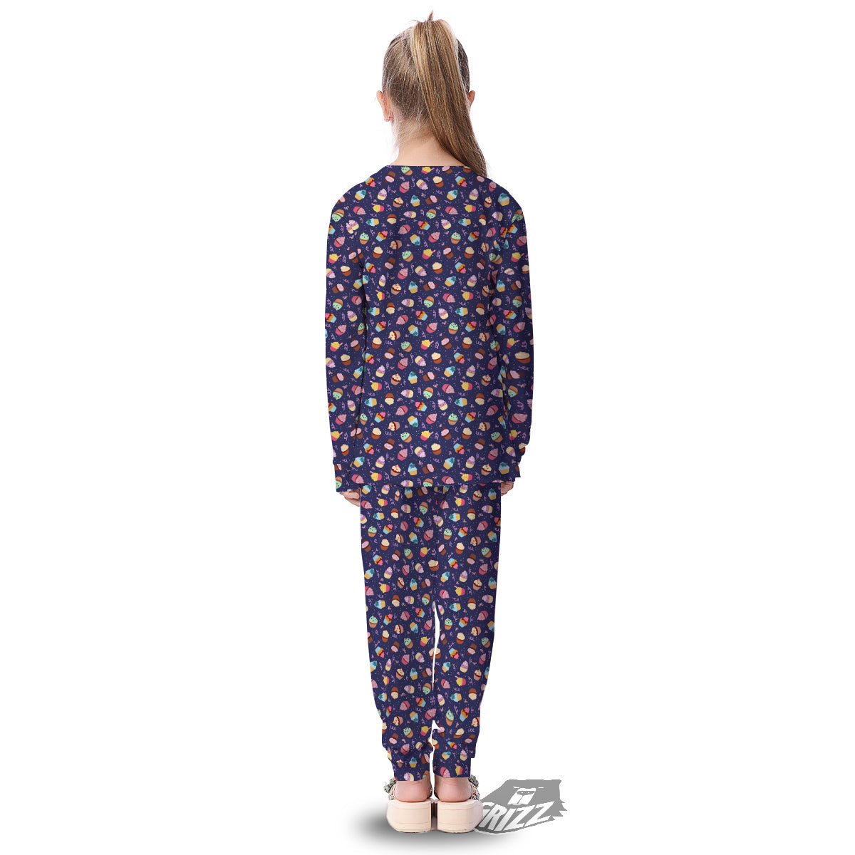 Cupcake Cute Print Pattern Kid's Pajamas-grizzshop
