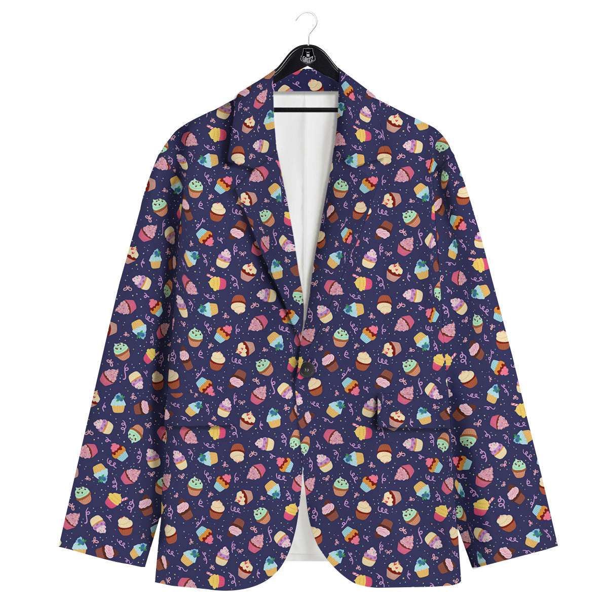Cupcake Cute Print Pattern Men's Sport Coat-grizzshop
