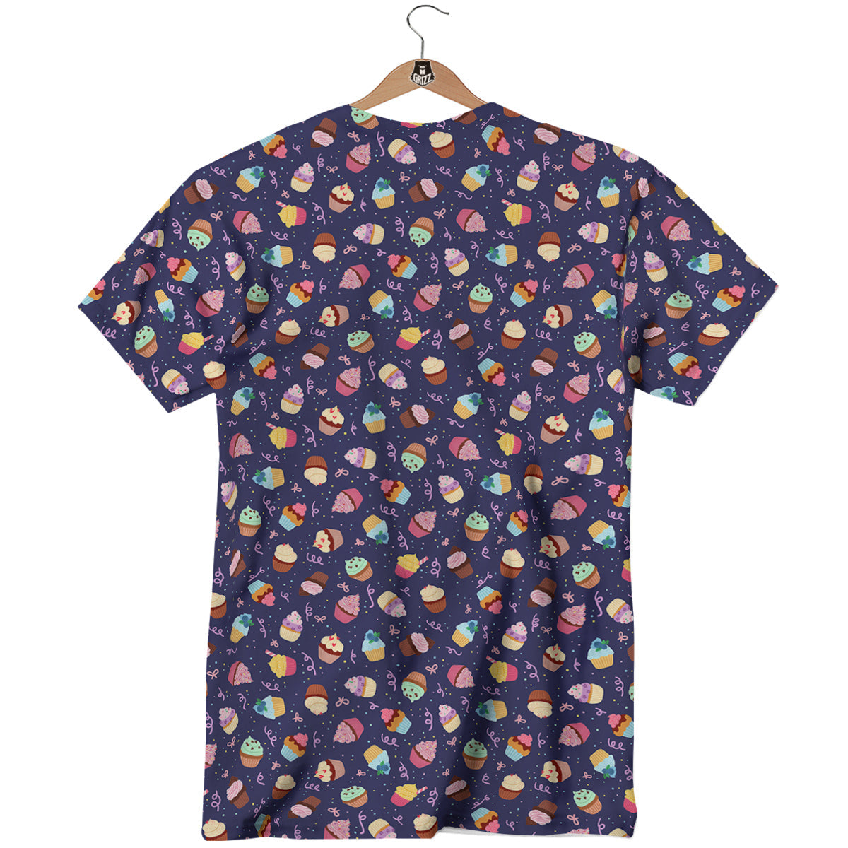 Cupcake Cute Print Pattern T-Shirt-grizzshop