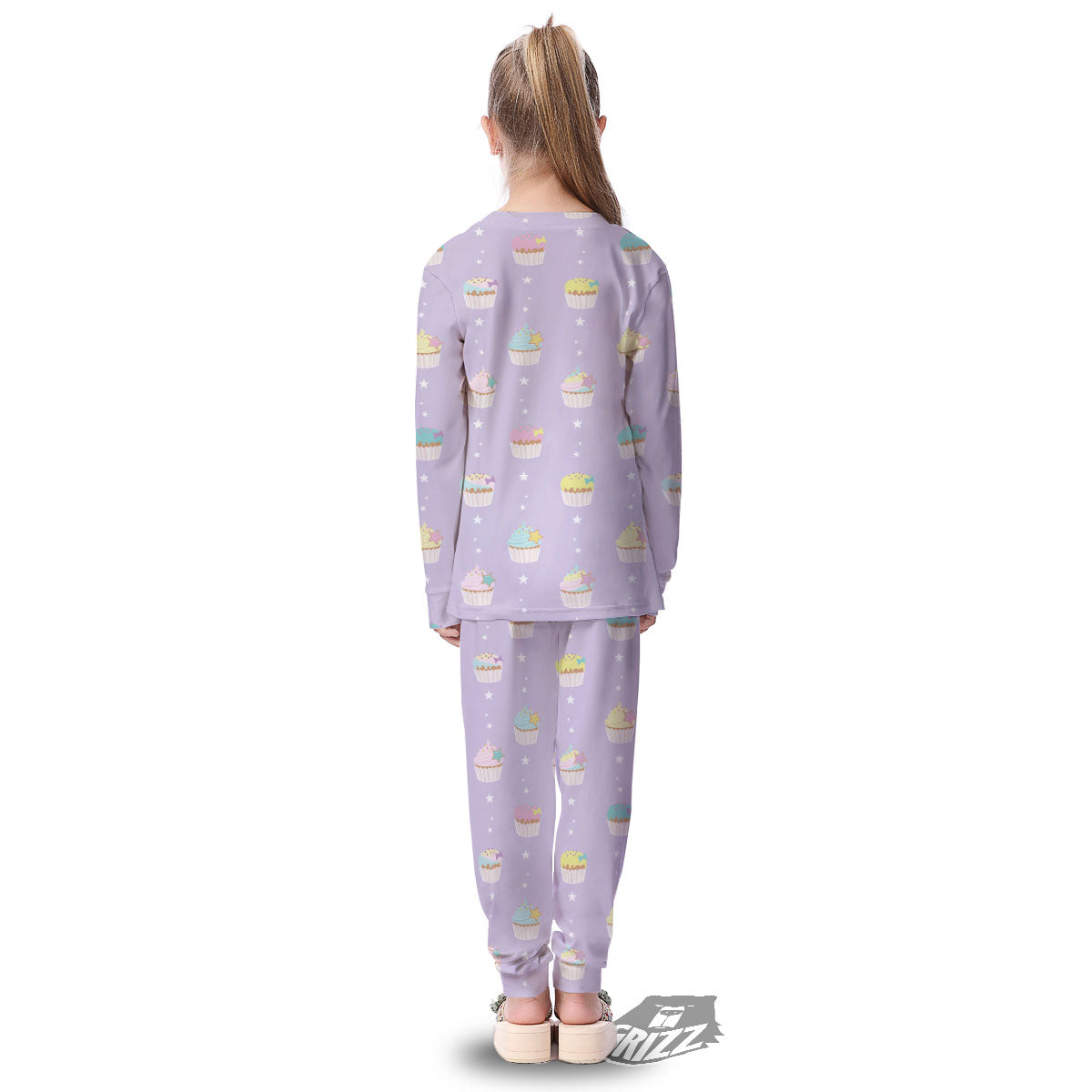 Cupcake Pastel Print Pattern Kid's Pajamas-grizzshop