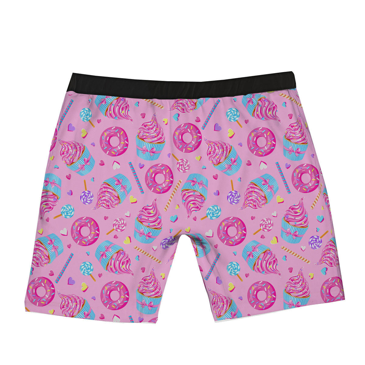 Cupcake Pink Print Pattern Boxer Briefs-grizzshop