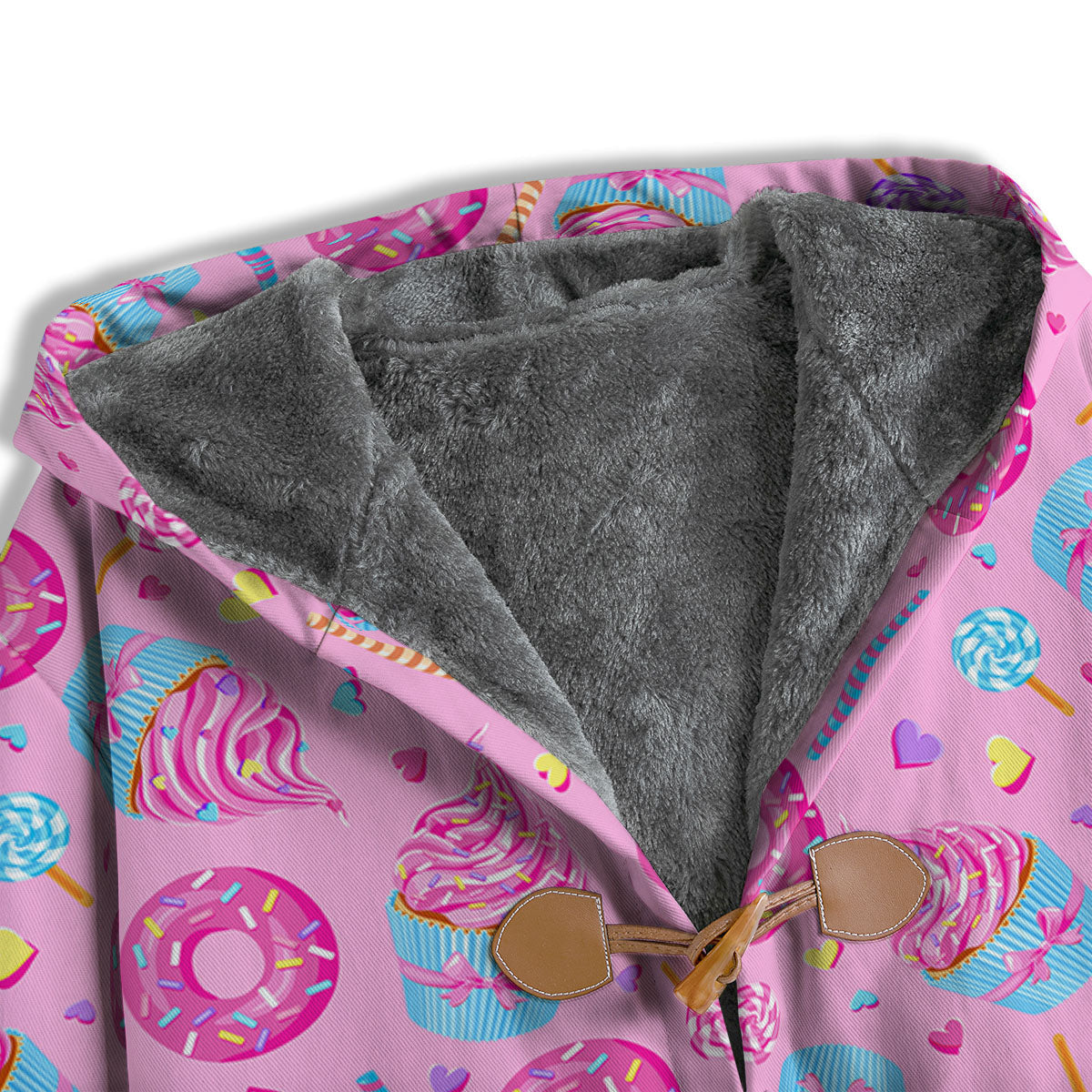 Cupcake Pink Print Pattern Men's Windbreaker Jacket-grizzshop