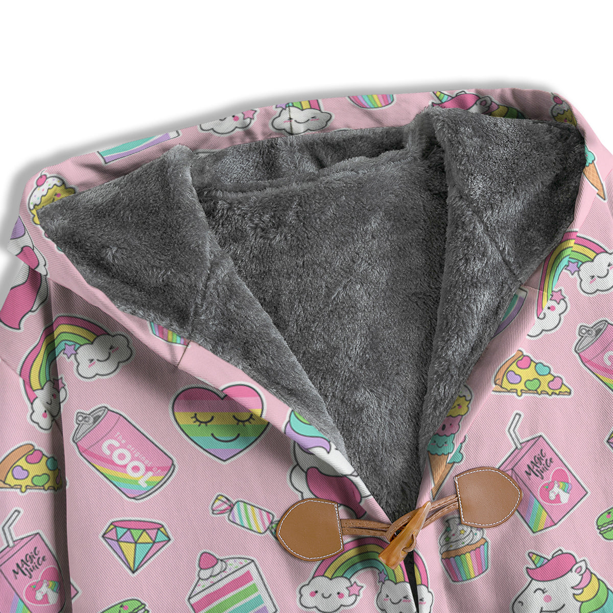 Cupcake Unicorn Print Pattern Men's Windbreaker Jacket-grizzshop