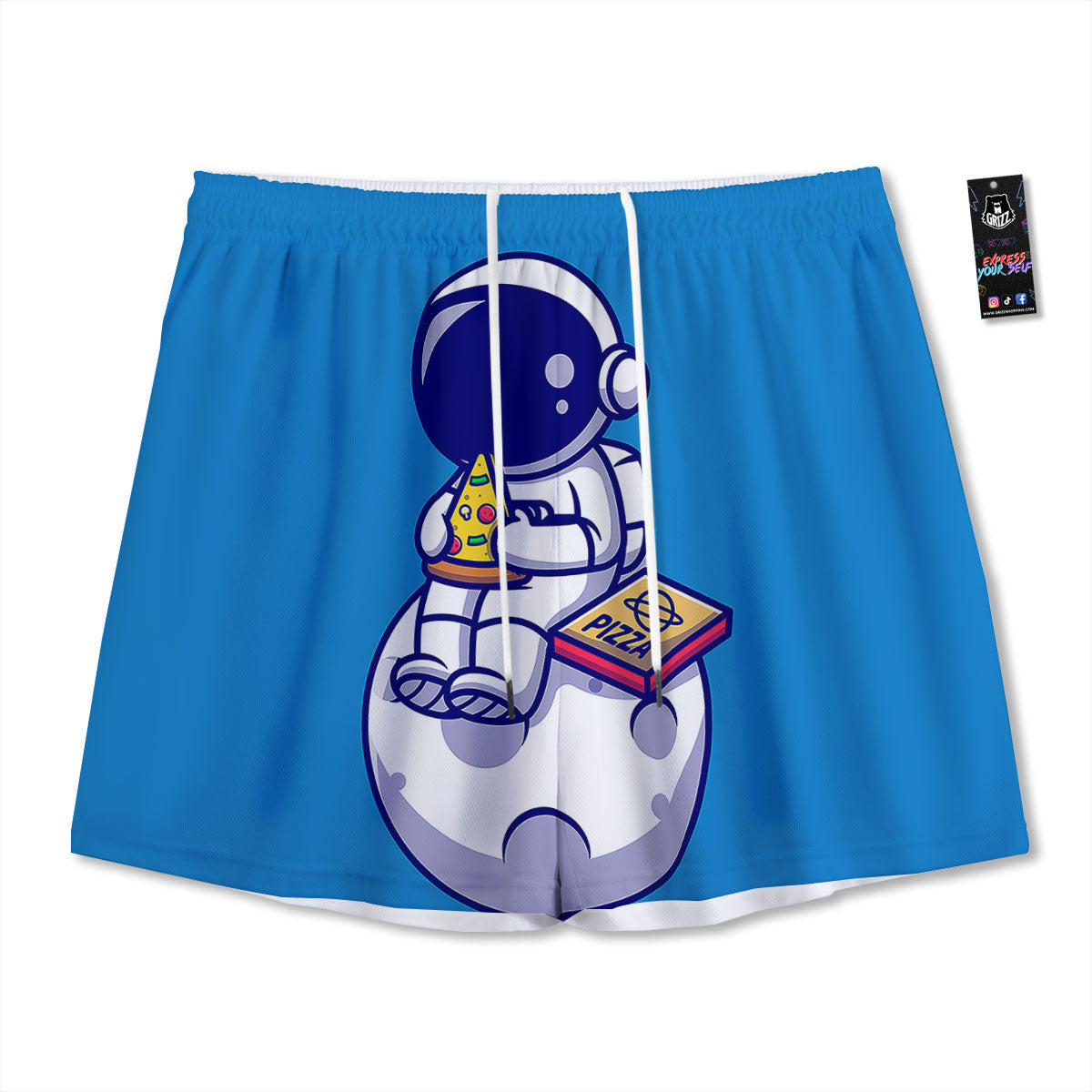 Eye Of Horus Egyptian Print Mesh Shorts