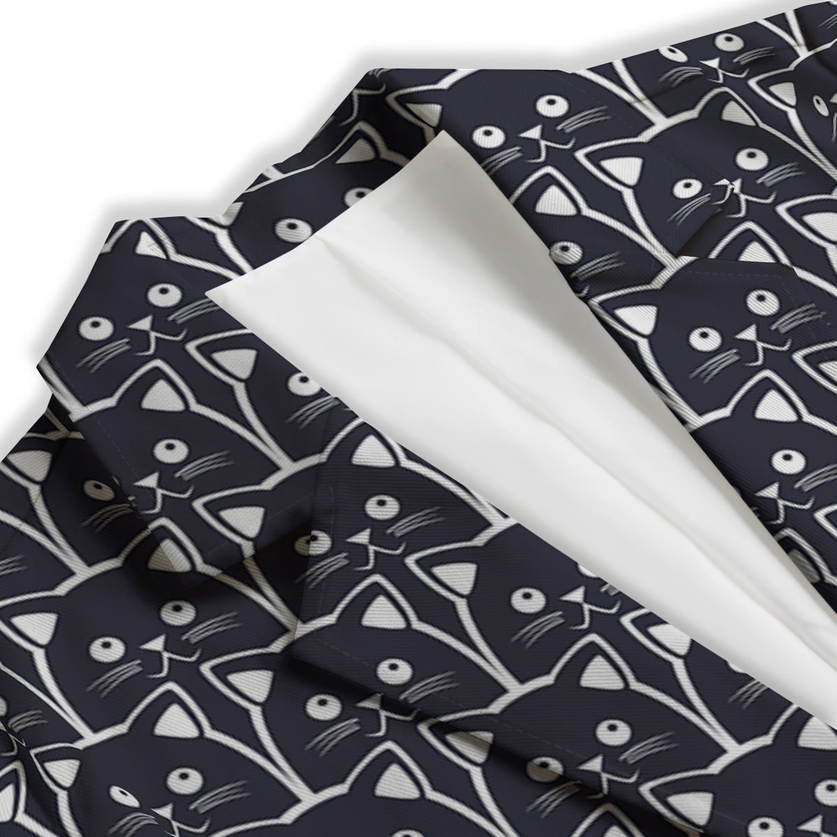 Cute Black Cat Print Pattern Women's Blazer-grizzshop