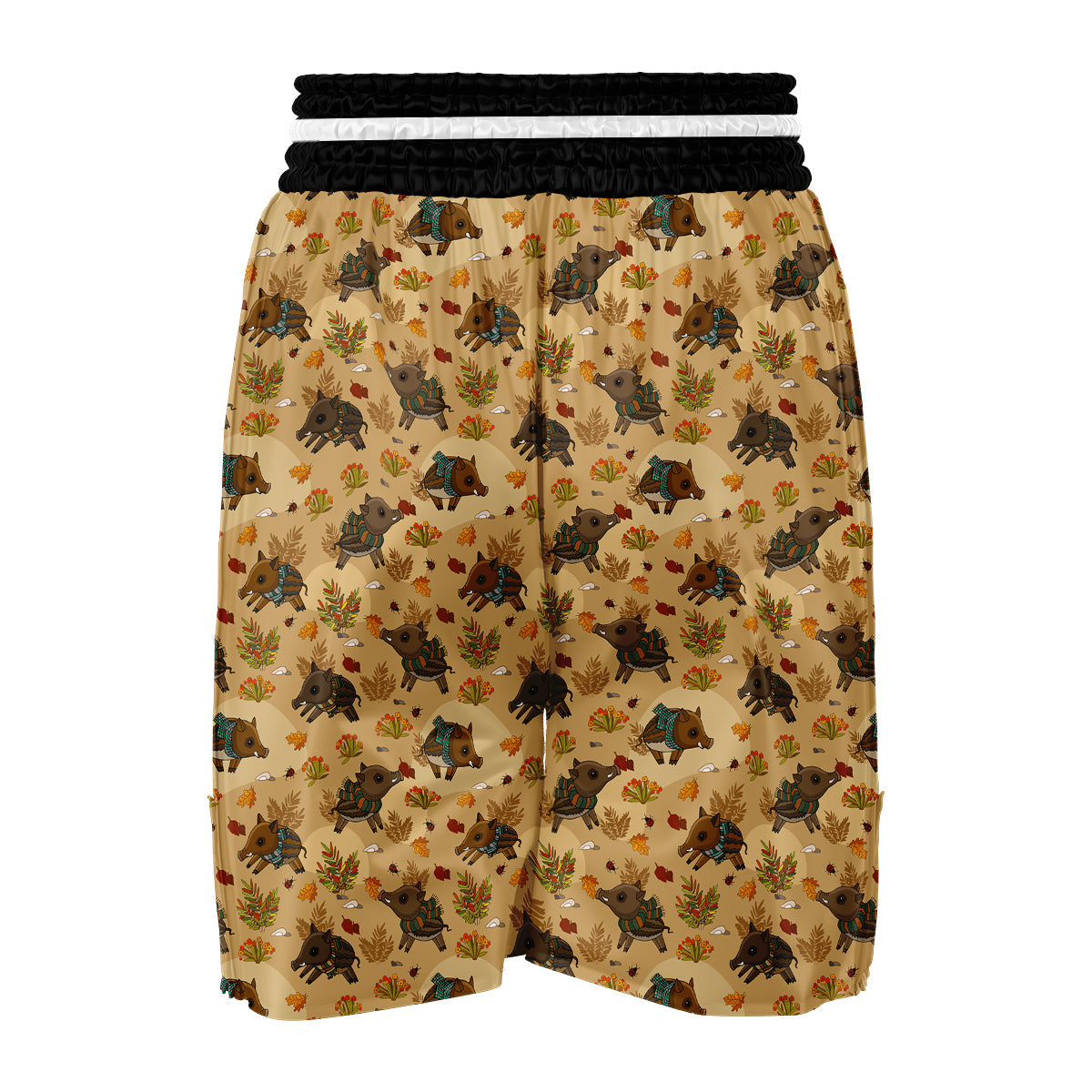 Cute Boar Print Pattern Boxing Shorts-grizzshop