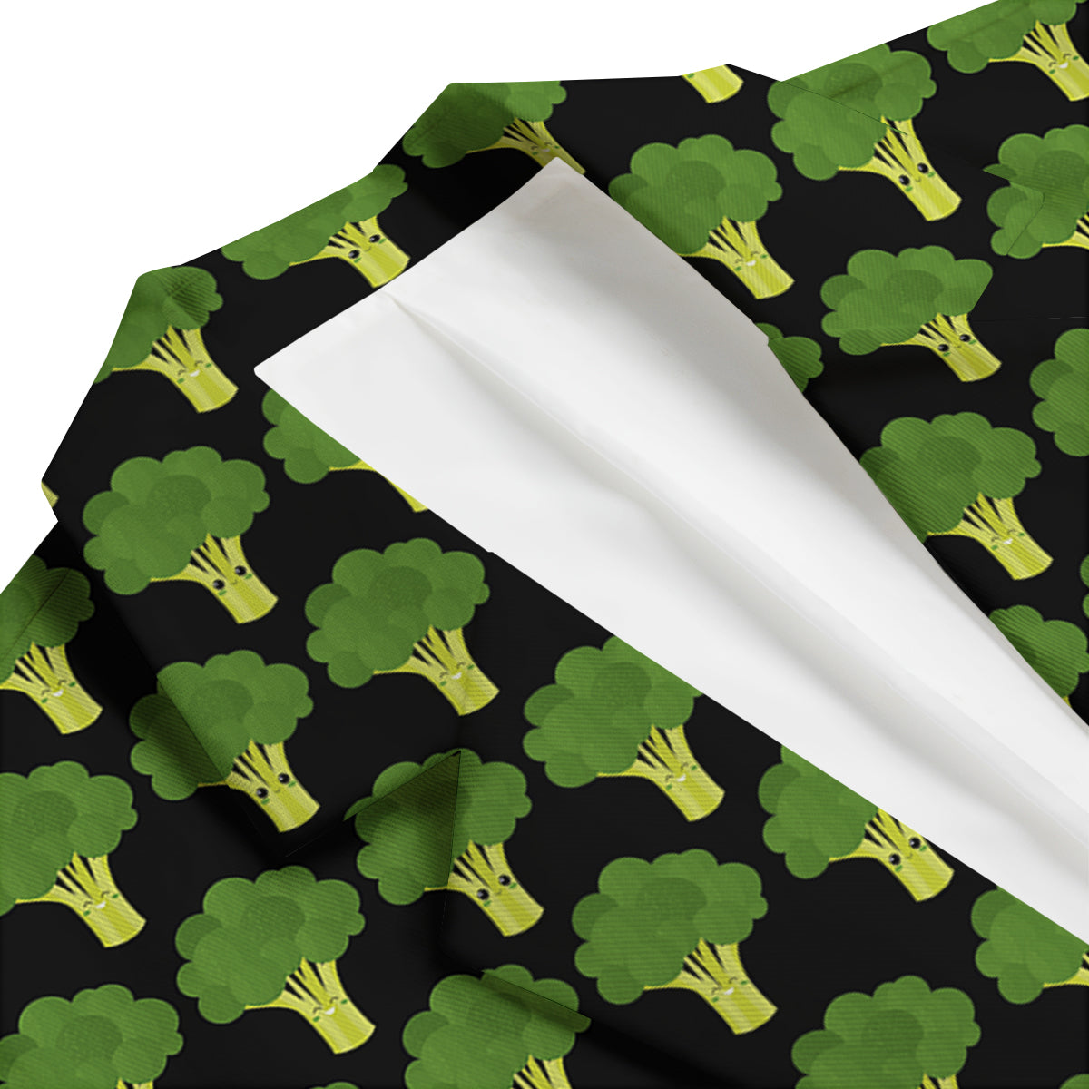 Cute Broccoli Print Pattern Men's Blazer-grizzshop