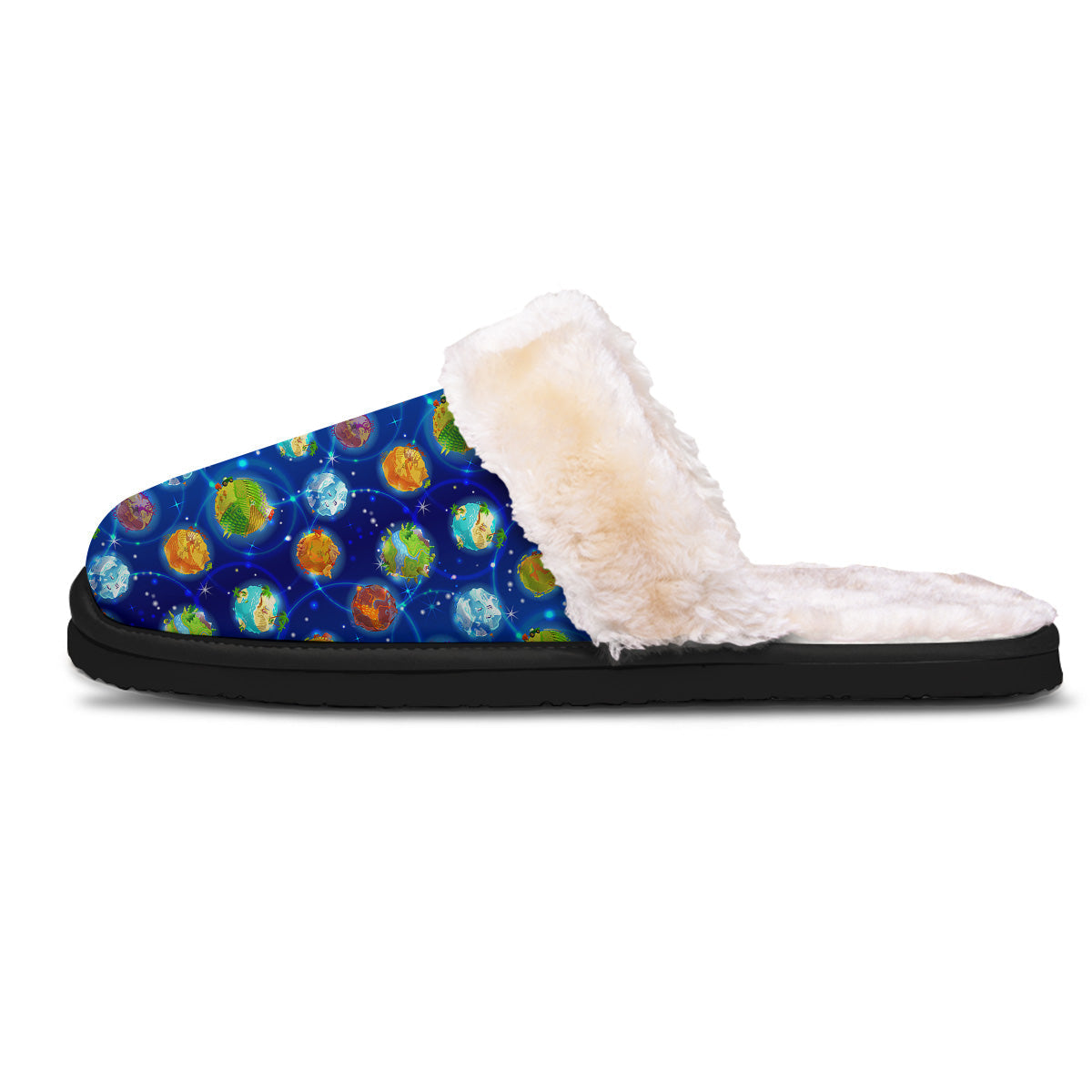 Cute Cartoon Planets Print Pattern Slippers-grizzshop