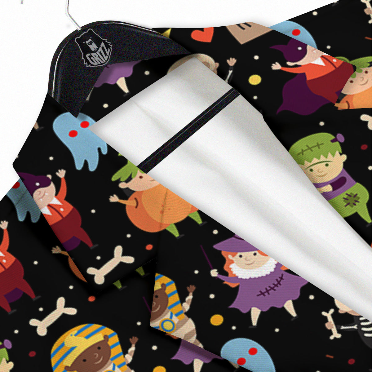 Cute Children Halloween Print Pattern Men's Sport Coat-grizzshop