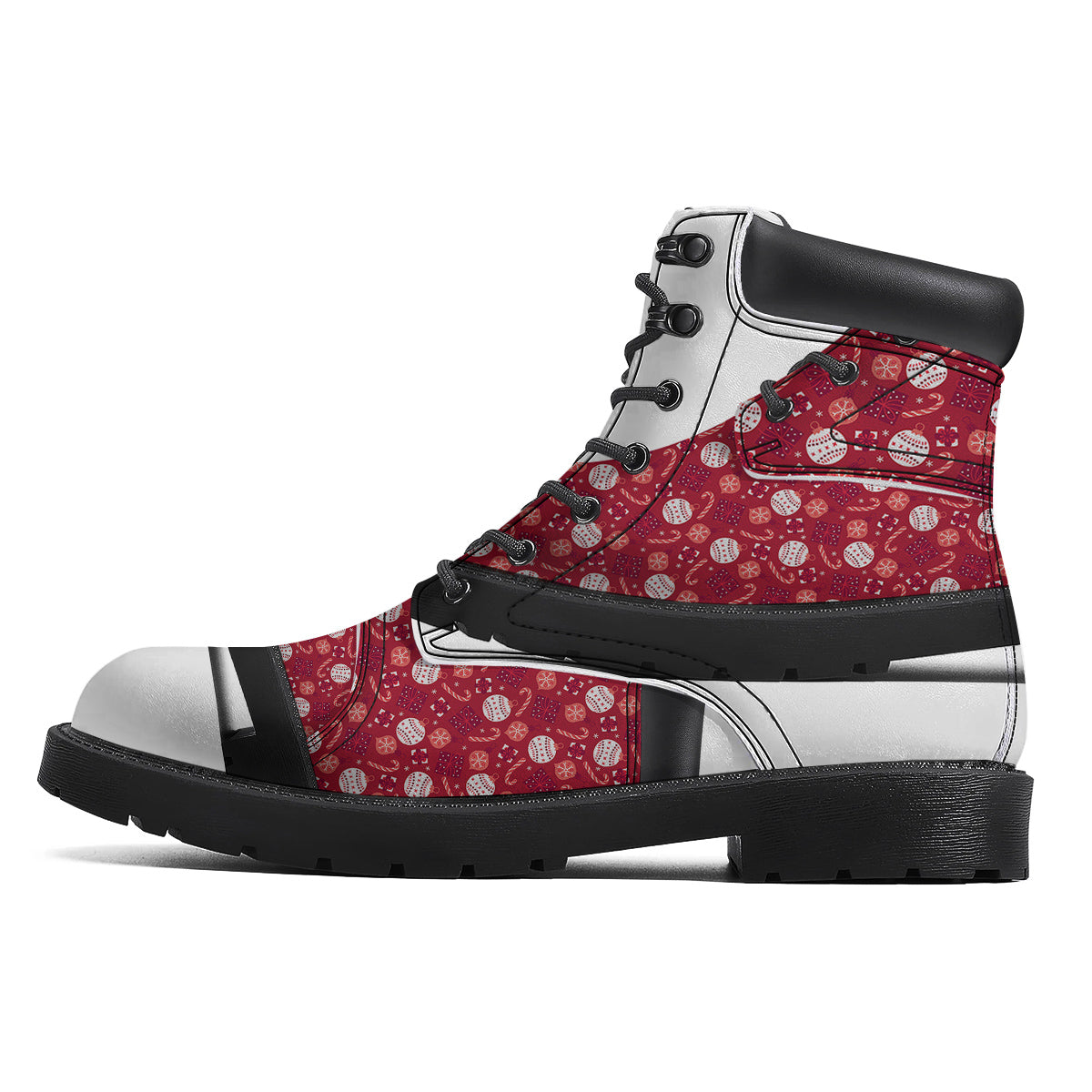 Cute Christmas Elements Print Pattern Boots-grizzshop