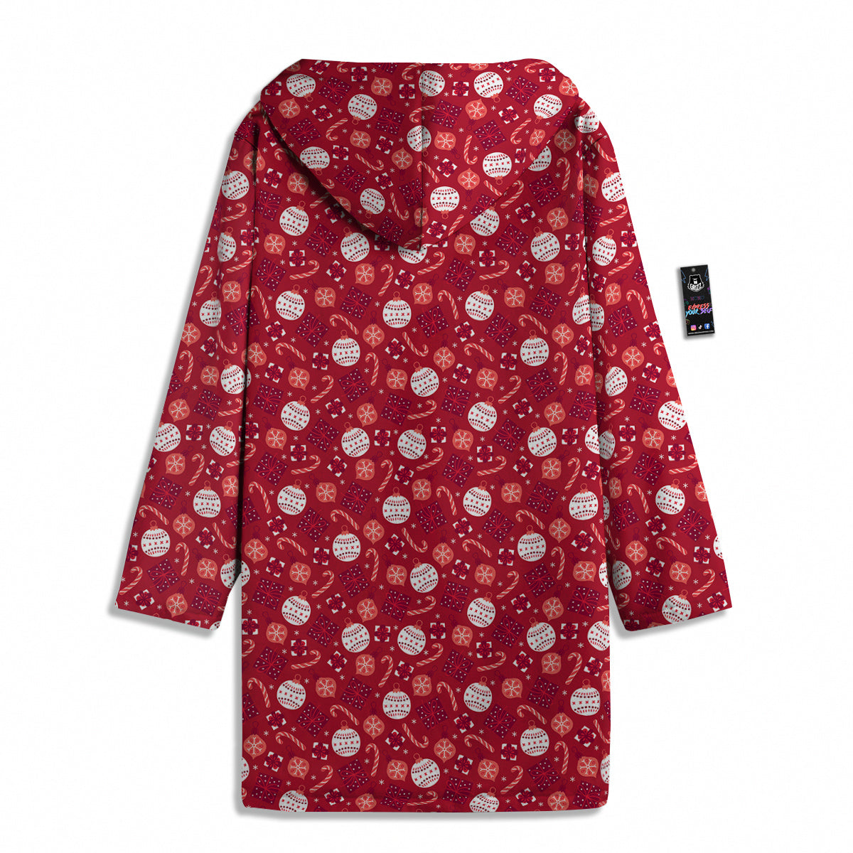 Cute Christmas Elements Print Pattern Men's Windbreaker Jacket-grizzshop