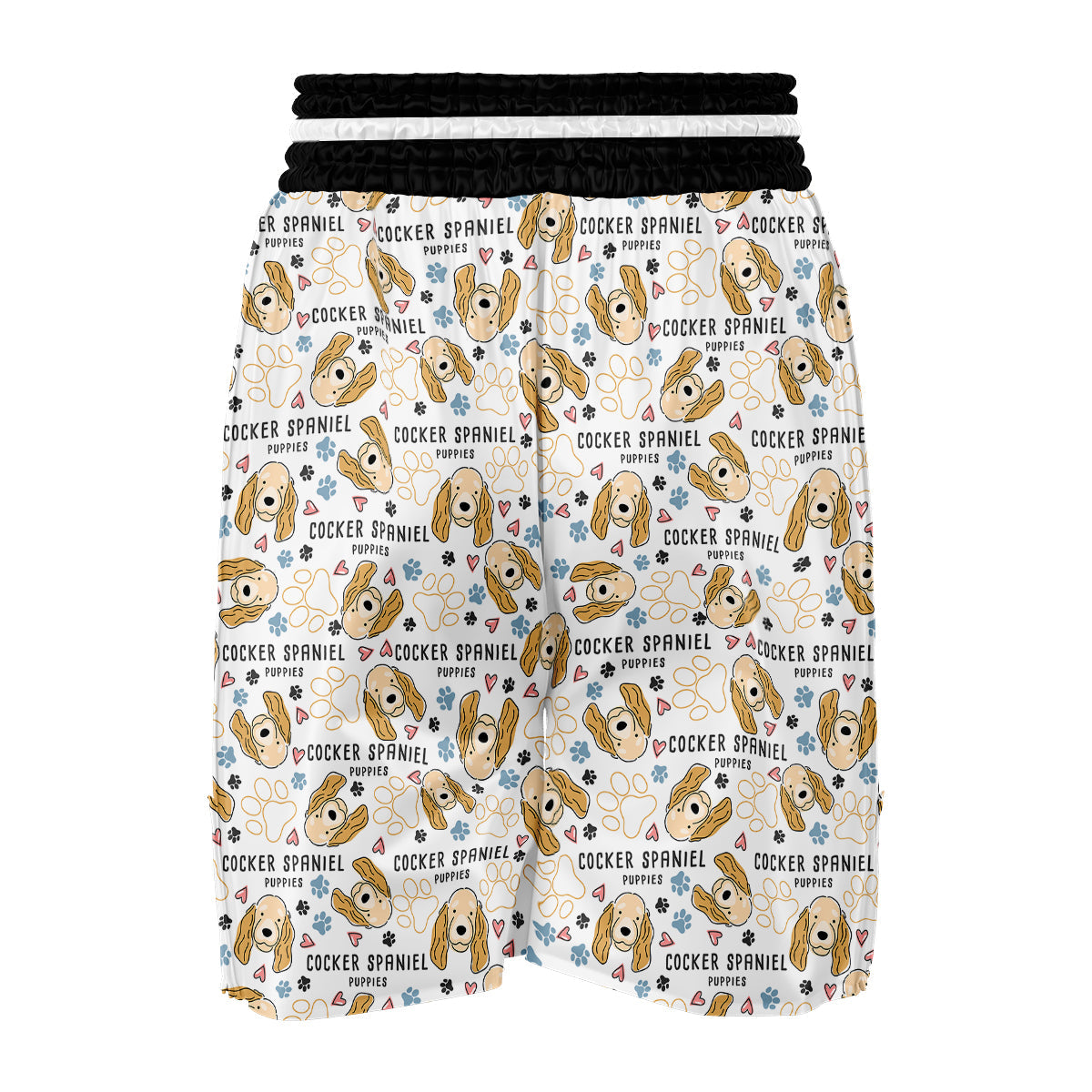Cute Cocker spaniel Print Pattern Boxing Shorts-grizzshop